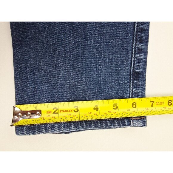Uniqlo Size 30x32 Mens Slim Straight Mid Rise Kaihara Fabric Blue Denim Jeans - Picture 5 of 11
